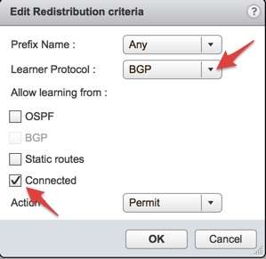 Add BGP Route Redistribution Criteria